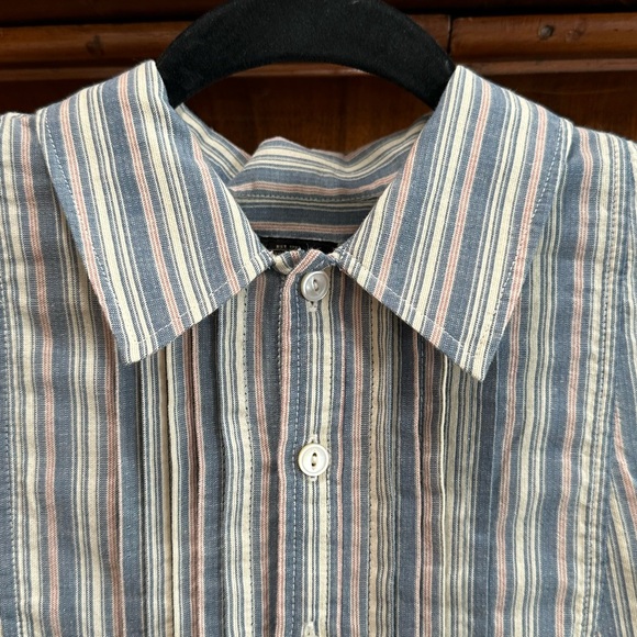 RRL Double RL by Ralph Lauren Women’s Striped Button Up - Picture 3 of 6